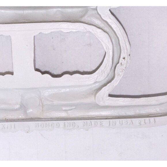 Vintage Homco White Plastic Rattan Bamboo Look Octagonal Wall Mirror 17” X 14” - Picture 3 of 11